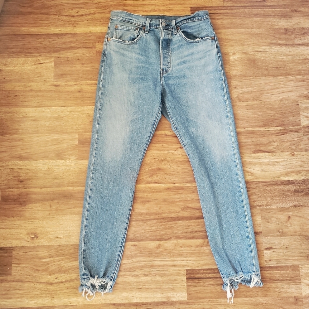 Levi's 501 S Size 30 Skinny Ankle Jeans